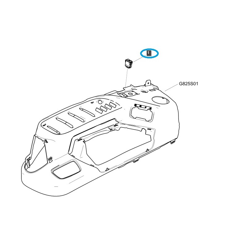 schalter - Frontzapfwellenschalter / TRG750 / LS Traktor / Nr. 40439016