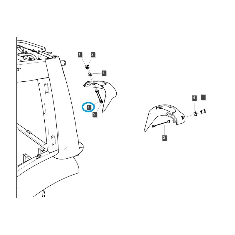 le reste - Faisceau de câbles de commutateurs pour tracteur EHL/TRG730/LS n° 40419430