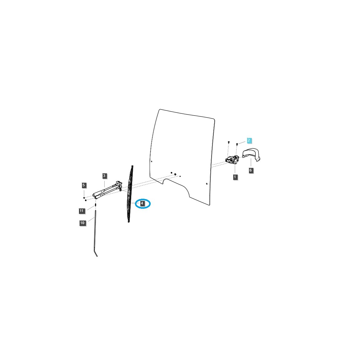 Escobilla limpiaparabrisas / TRG750 / LS MT5.73 / LS MT5.68 / 40313850