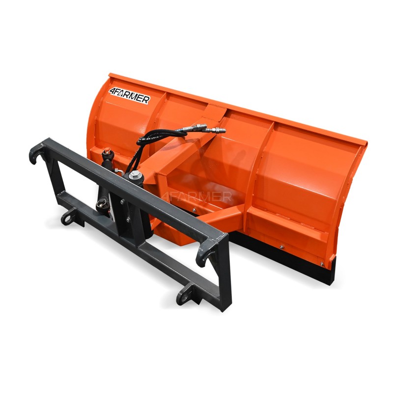 snow plows - Straight snow plow ASH300 cm, hydraulic, with euroframe (TUR) 4FARMER
