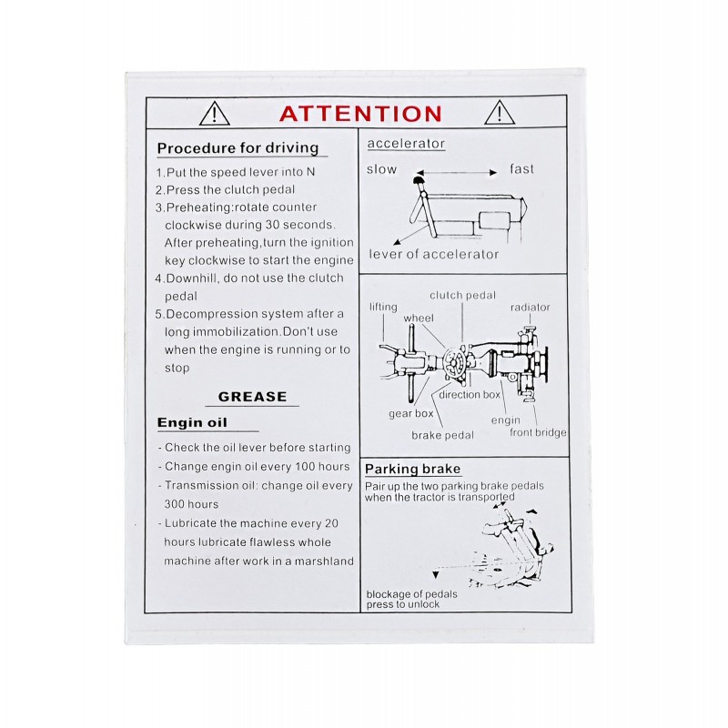 autocollants - Autocollants d'avertissement 148x125 mm