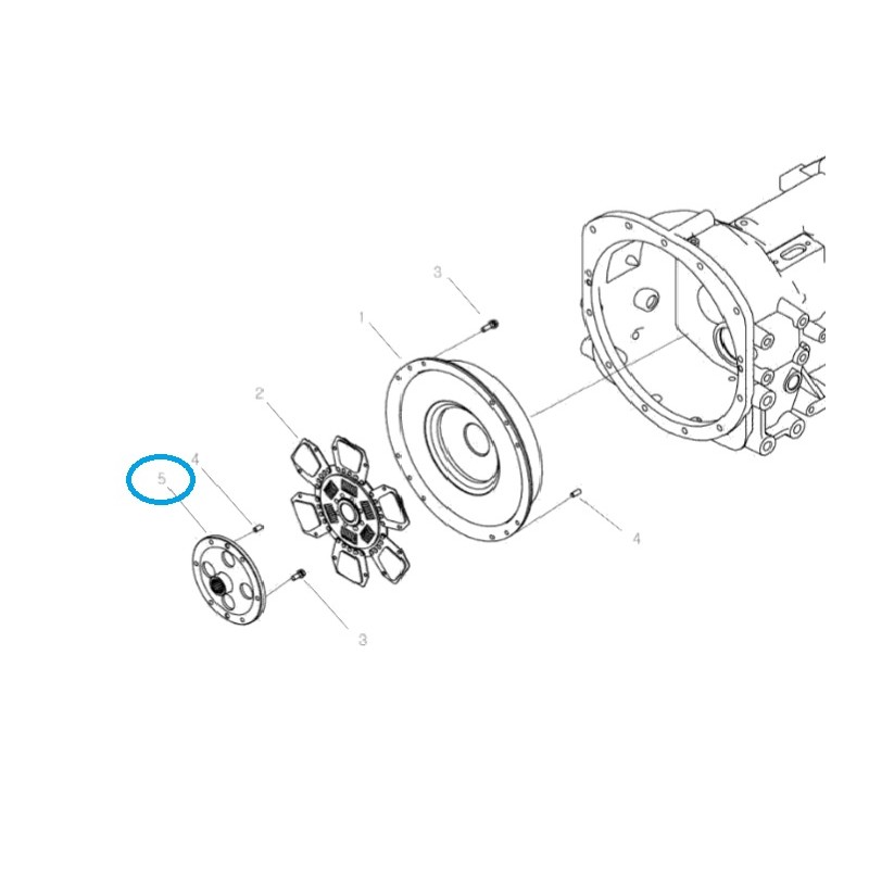 embrayage - Plateau de pression d'embrayage pour tracteur TRG250 / LS / 40205799