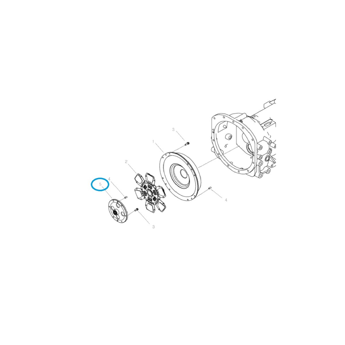 Prítlačný tanier spojky TRG250 / Traktor LS / 40205799