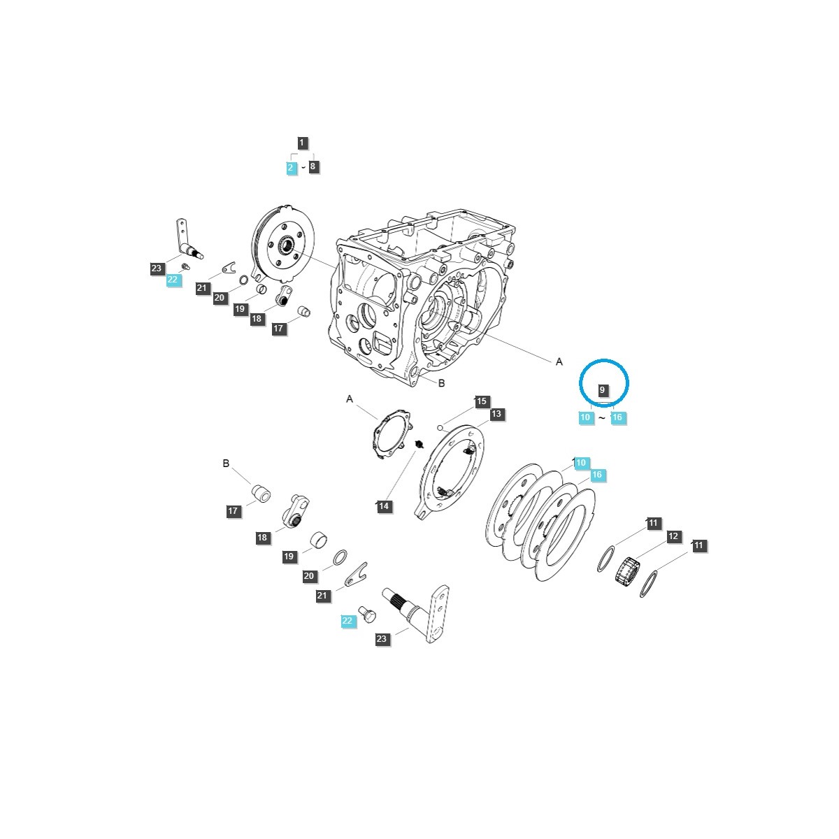 Brake Discs / TRG650 / Left / A1650072 / LS Tractor / No. 40007720