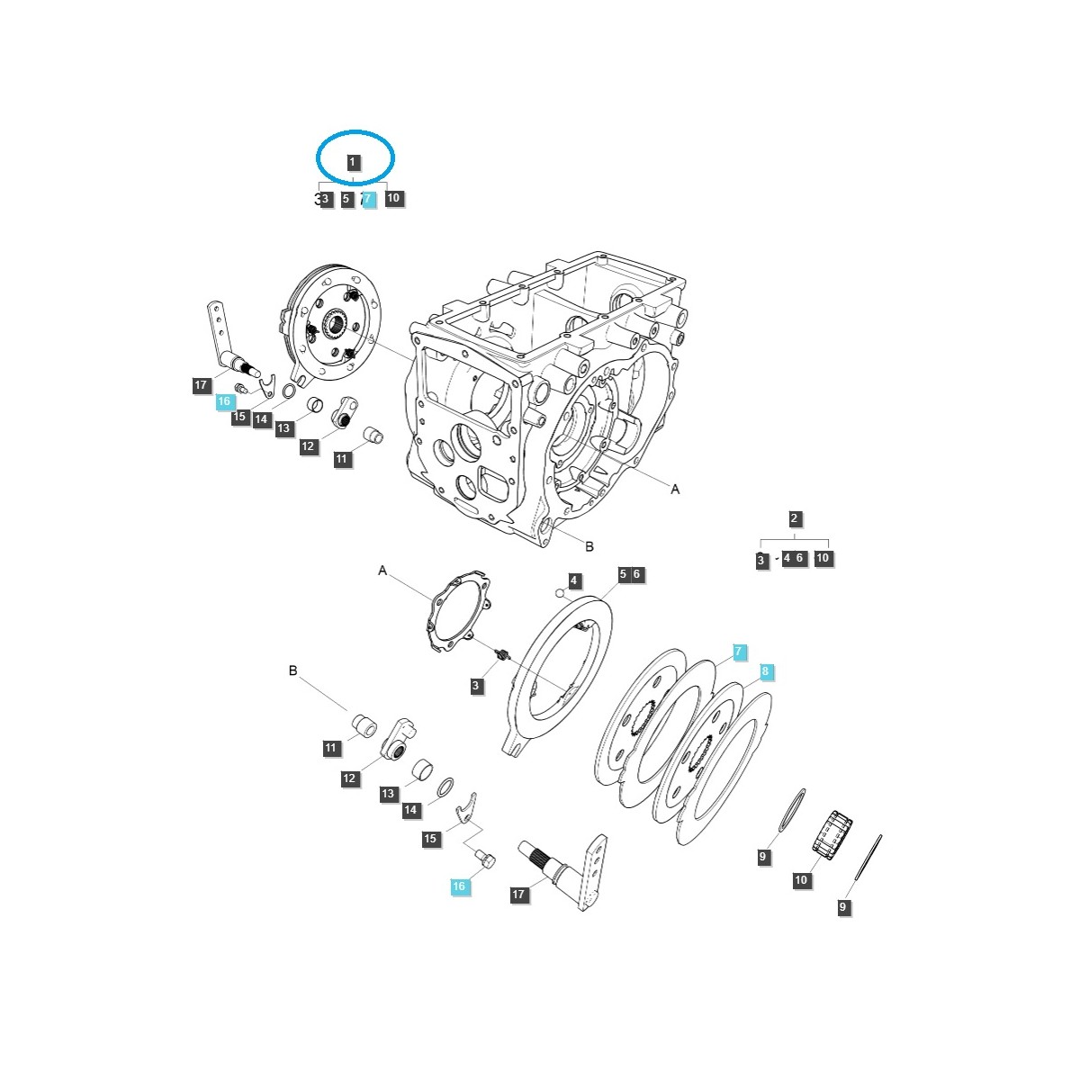 Bremsscheiben / TRG650 / Rechts / A1650071 / LS Traktor / Nr. 40007719