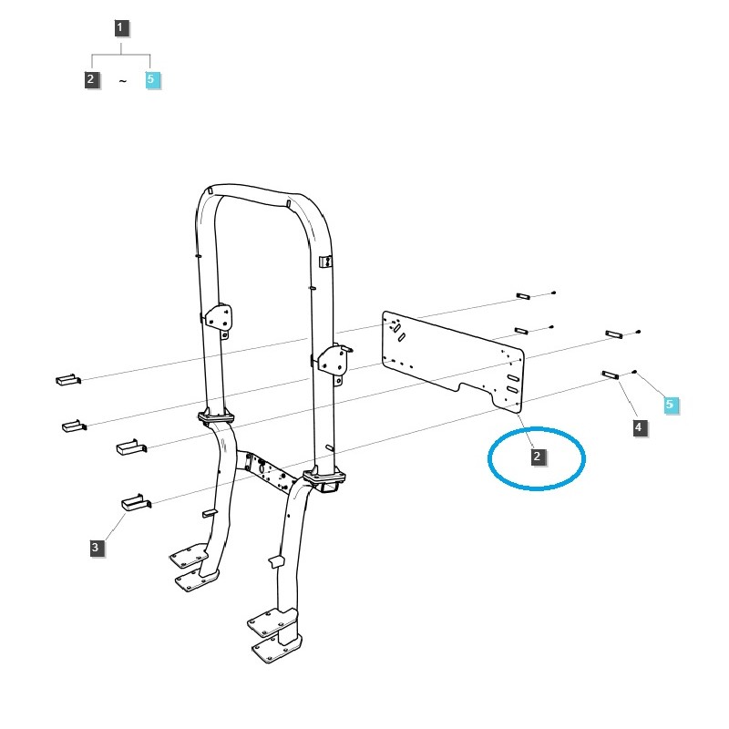 bodywork and cabin equipment - Driver's Cover - Rear / TRG880 / MT357, MT340 / LS Tractor / 40270933