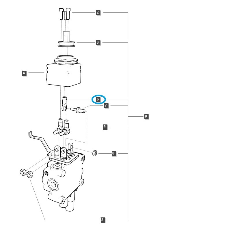 transmission - Rotule de direction / TRG822 / Tracteur LS 40540630