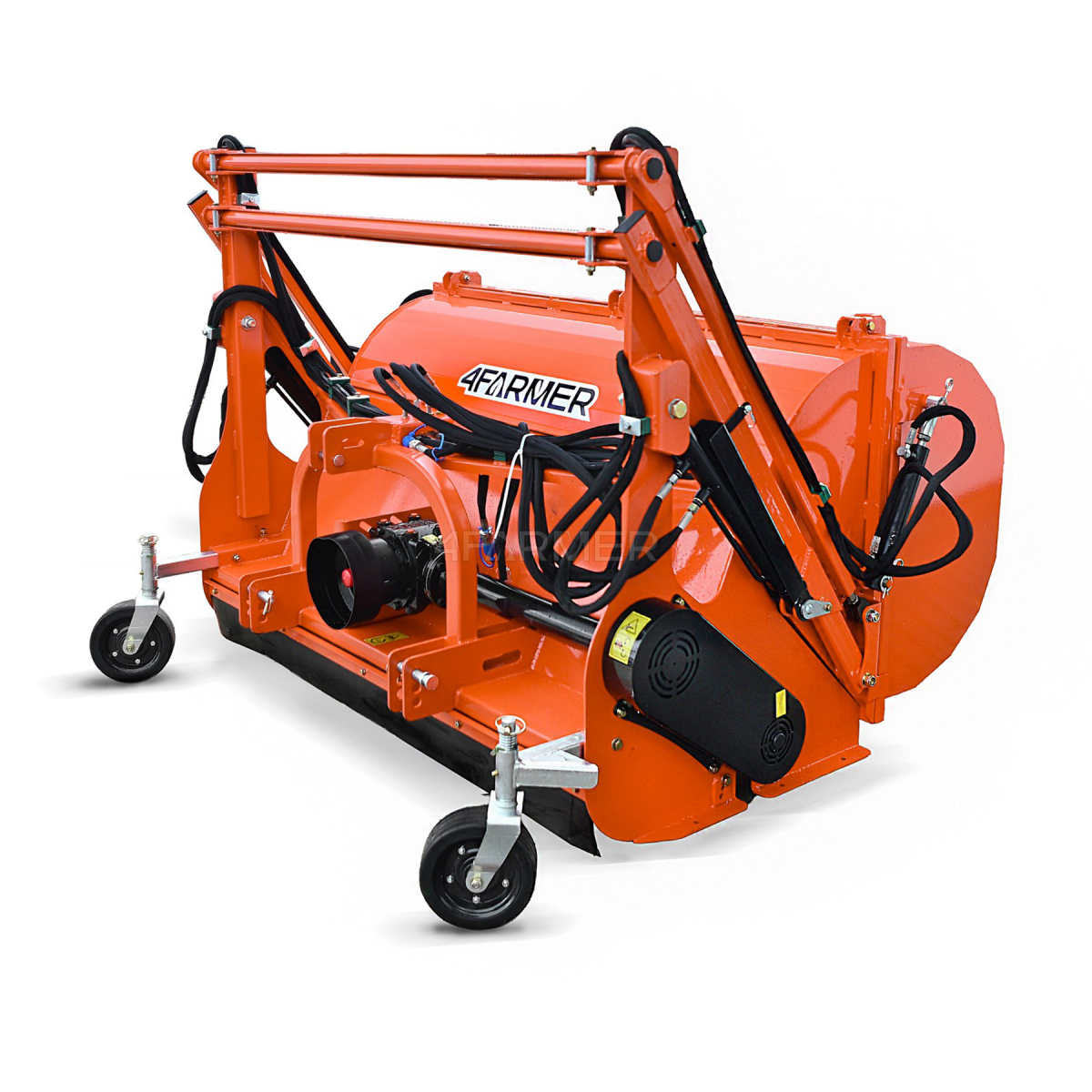 Schlegelmäher mit Grasfangkorb FCNL 120 Professional (Hochauswurf) 4FARMER