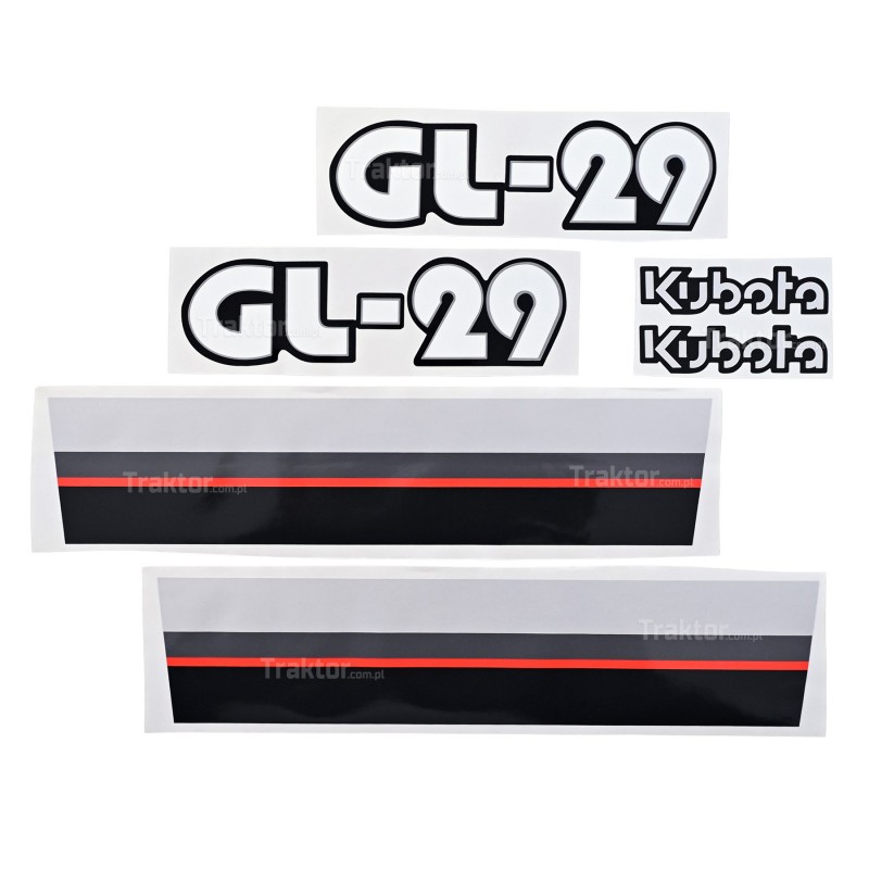 autocollants - Autocollants Kubota GL29