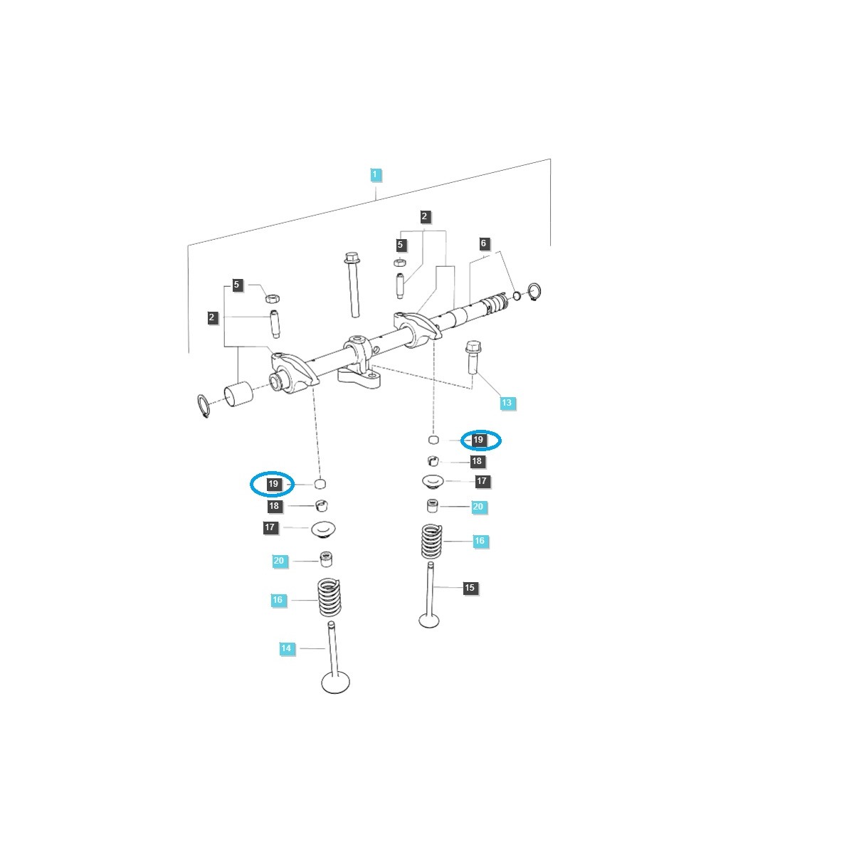 Tapa de válvula / Tractor LS / 40009584 / Q1210018 / EGQ121
