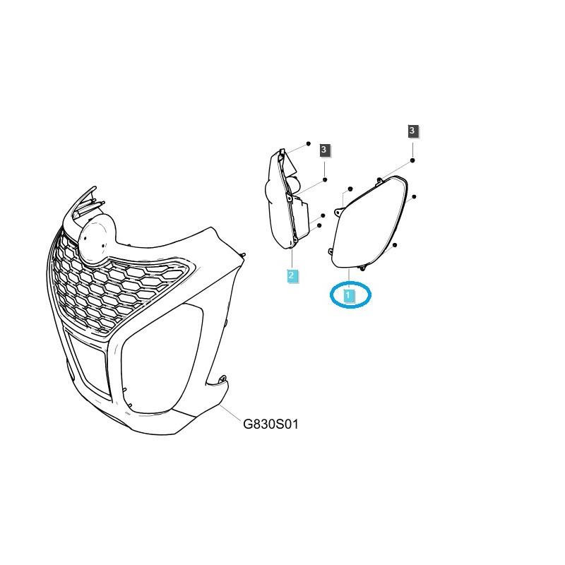 les lampes - Phare avant gauche / TRG760 / LS MT5.68, LS MT5.73 / 40351740