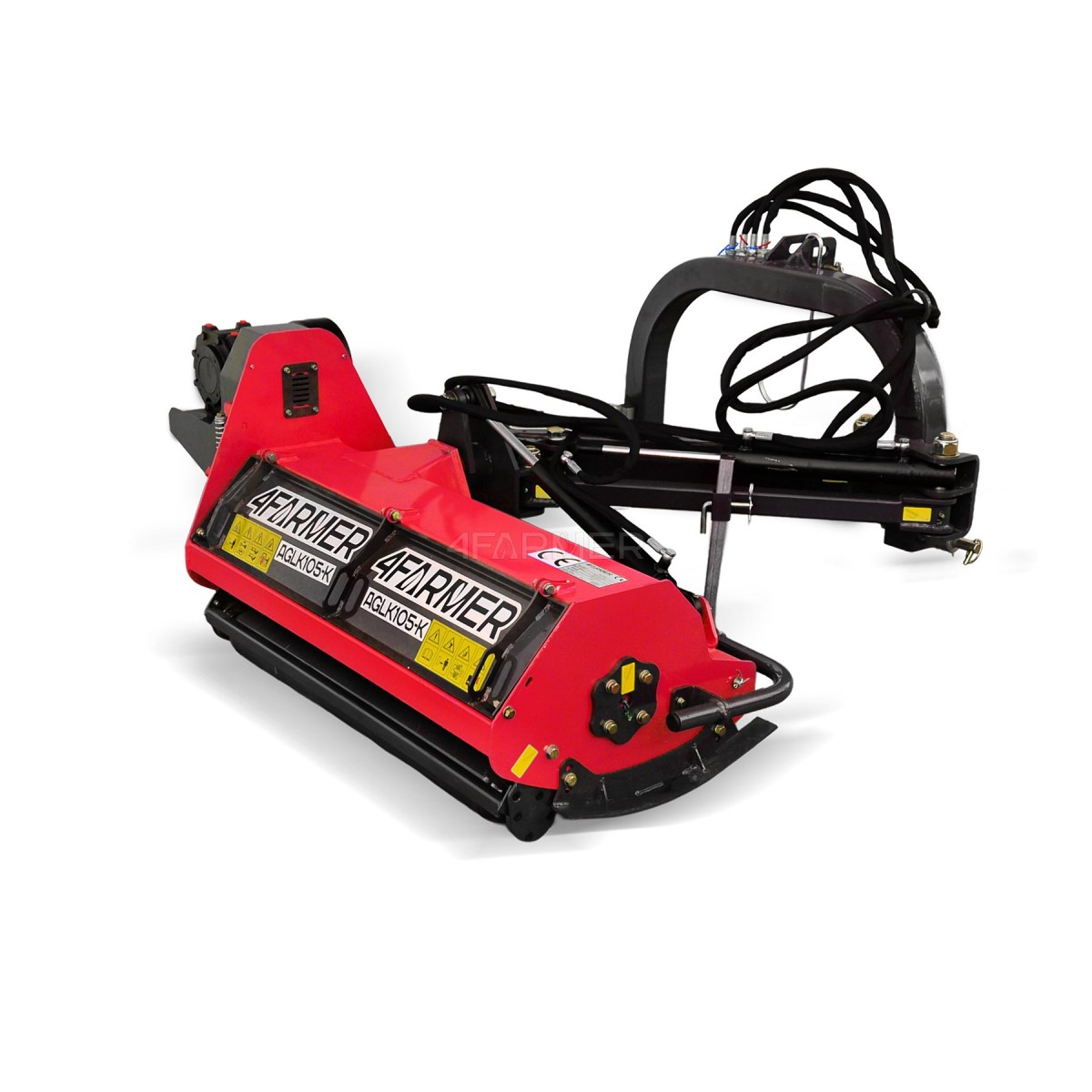 Broyeur à fléaux professionnel AGLK-K 125 (rouge) 4FARMER