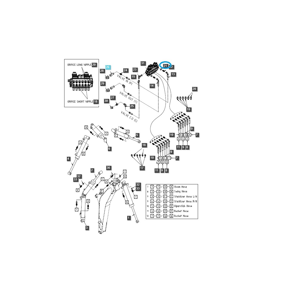 Těsnění přední nápravy TRG400 / LS Tractor / 40358848