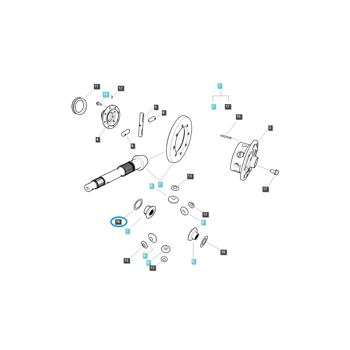 Distanzstück / TRG310 / LS Traktor / 40012128