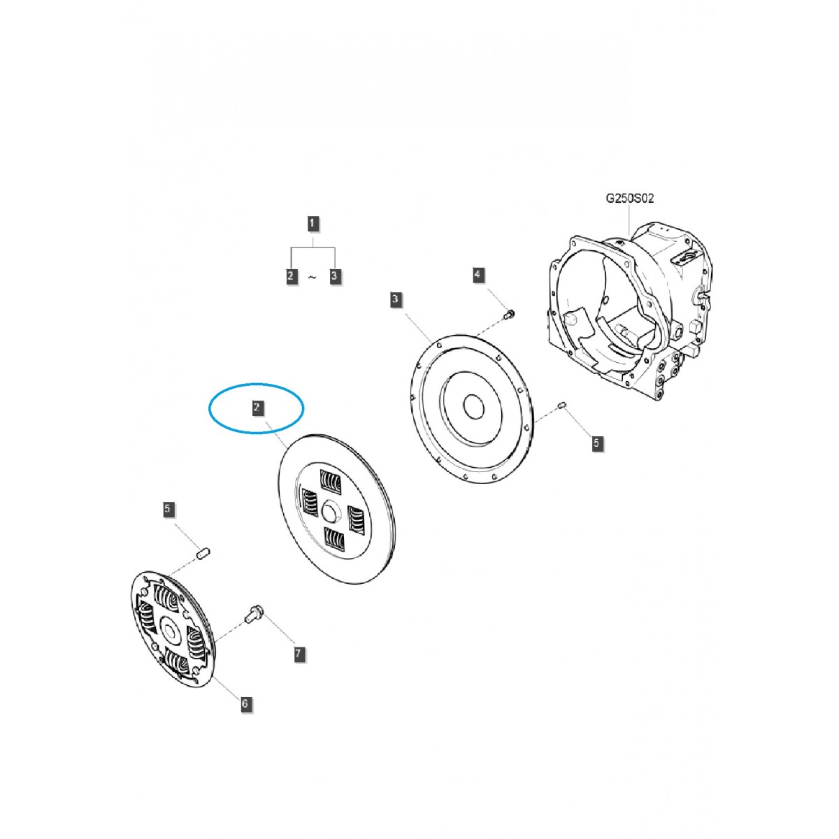 Disque d'embrayage (MÉCANIQUE) TRG250 / Tracteur LS / 4052054