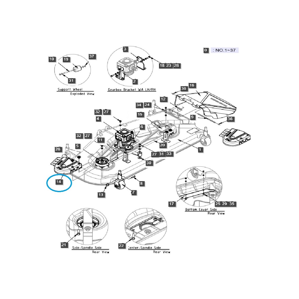 Kryt klinového remeňa kosačky LM1160 - ľavý / Traktor LS / 40378313