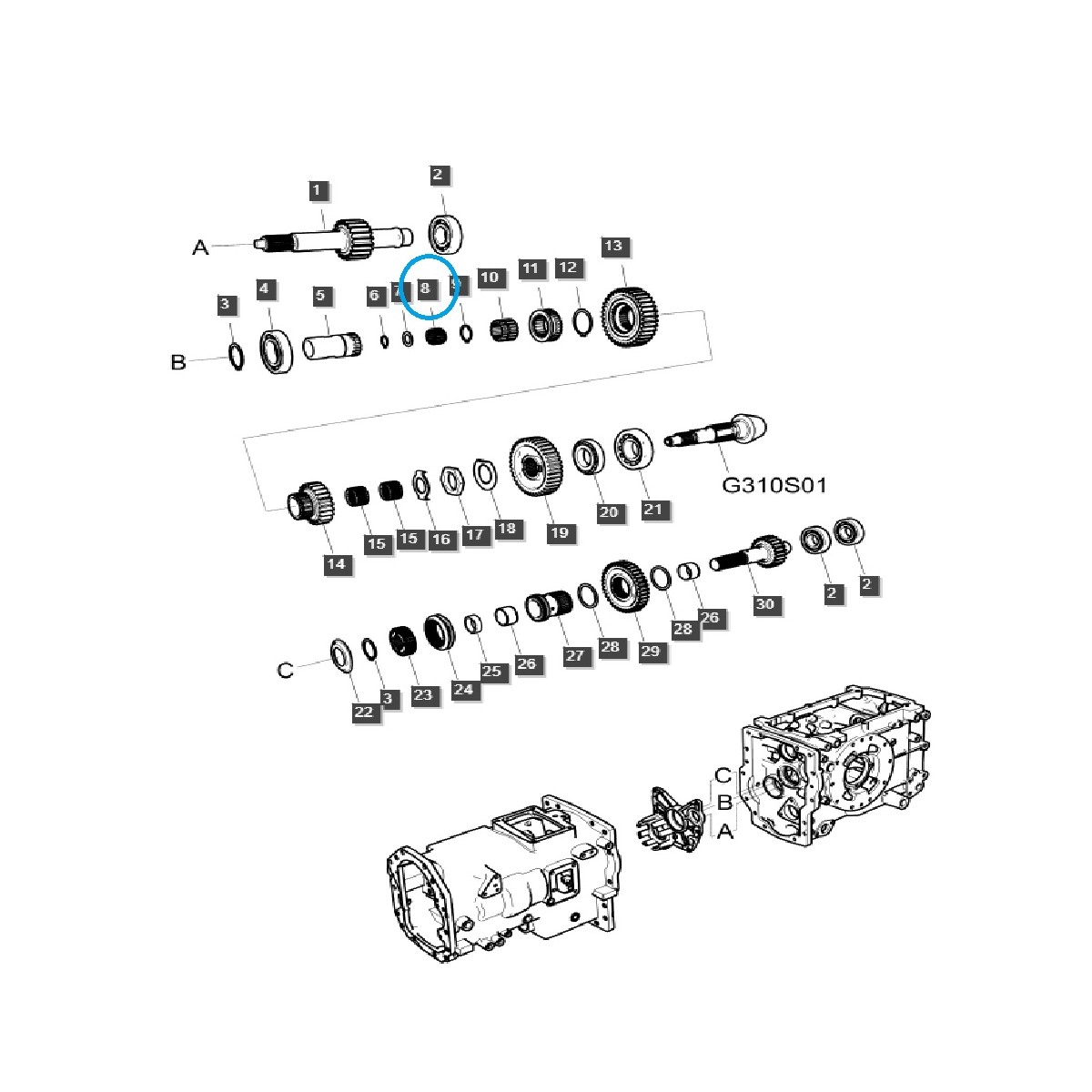 lager - Nadellager / TRG281 / LS Traktor / 40007814