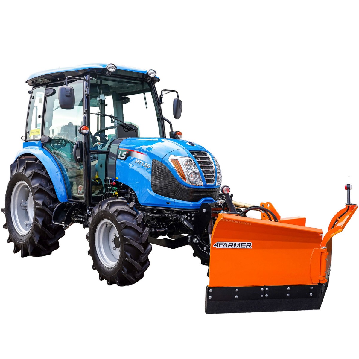 LS Tractor MT3.50 MEC 4x4 - 47 HP / CAB + Vario plow 180 cm, hydraulic (3-point linkage) 4FARMER