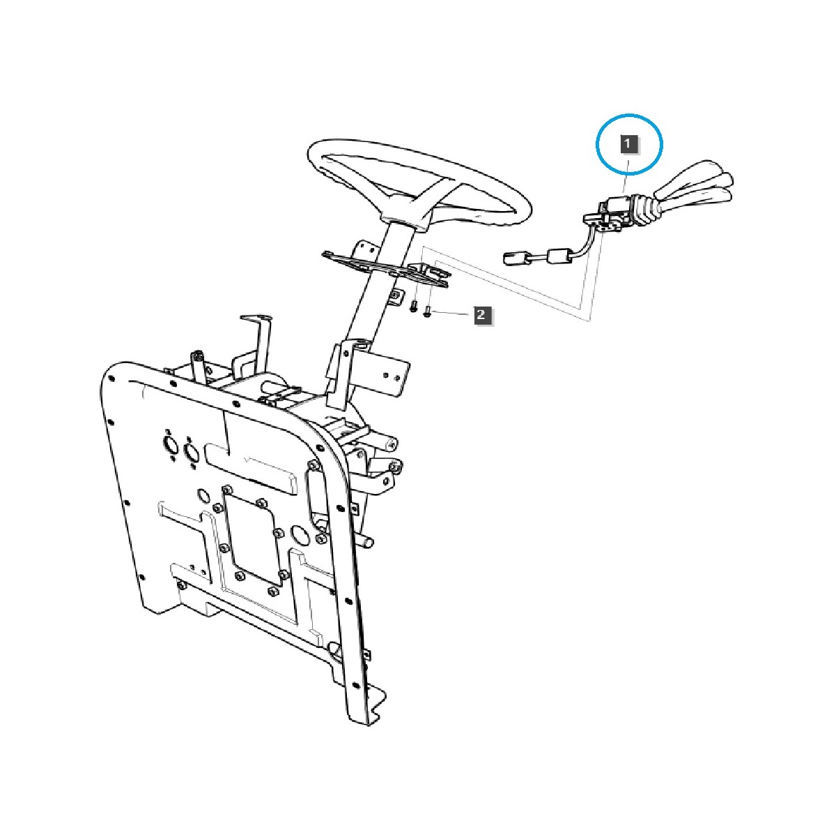 pedale und hebel - Rückwärtsgangschalter TRG750 / LS Traktor / 40281914