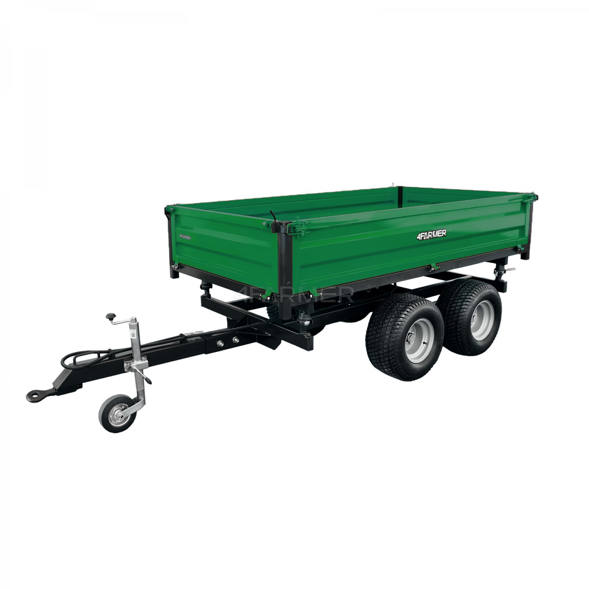 anhänger - Zweiachsiger landwirtschaftlicher Anhänger 2,5 t mit 4FARMER-Kippvorrichtung