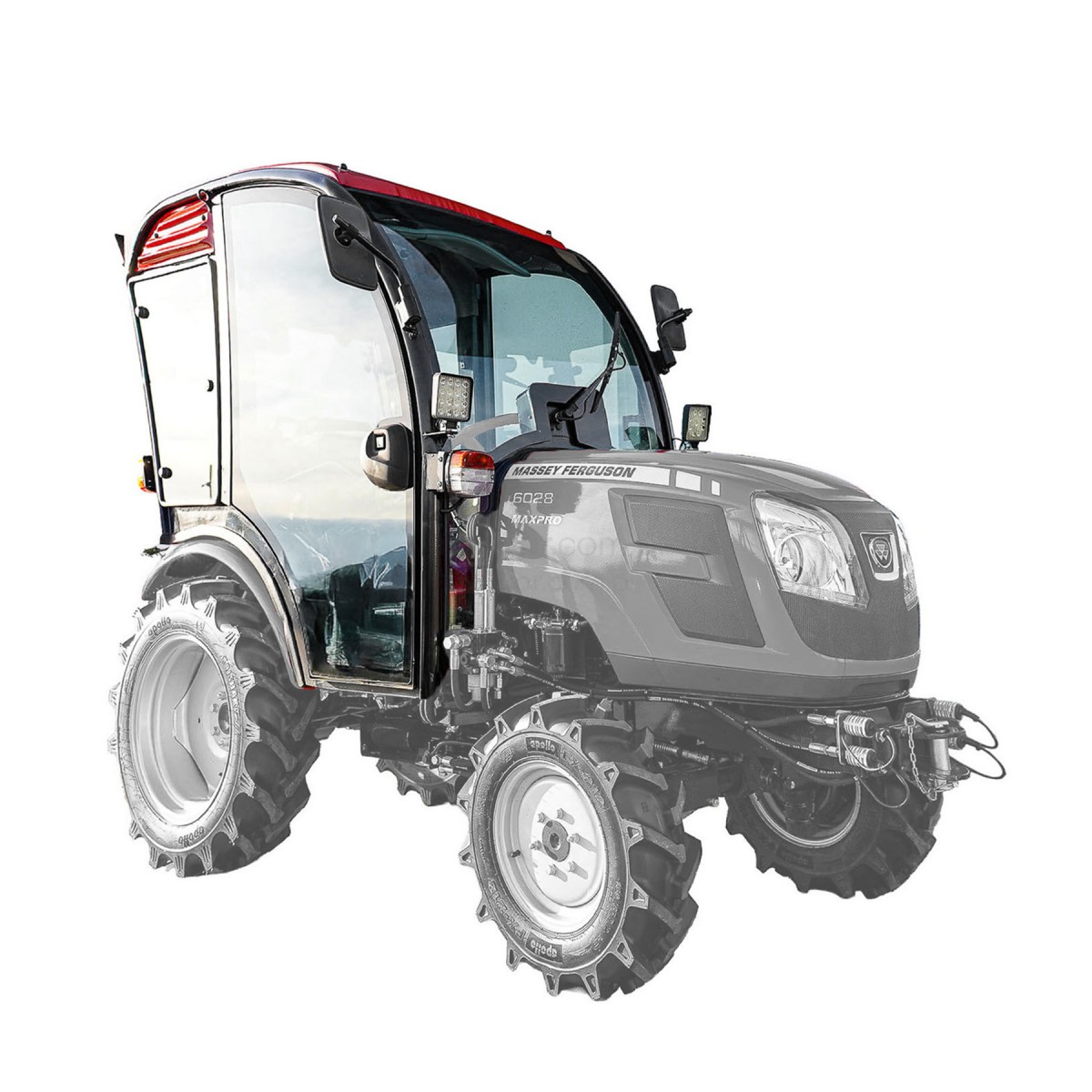kabiny traktorů - Kabina QT do traktoru Massey Ferguson MF6028