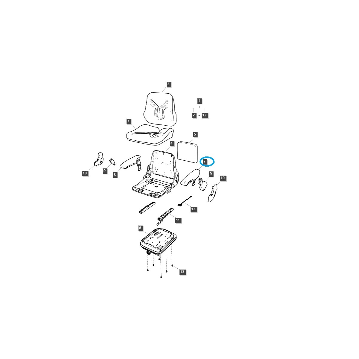alle produkte  - copy of Armlehnen für Premium AL-KO Traktor