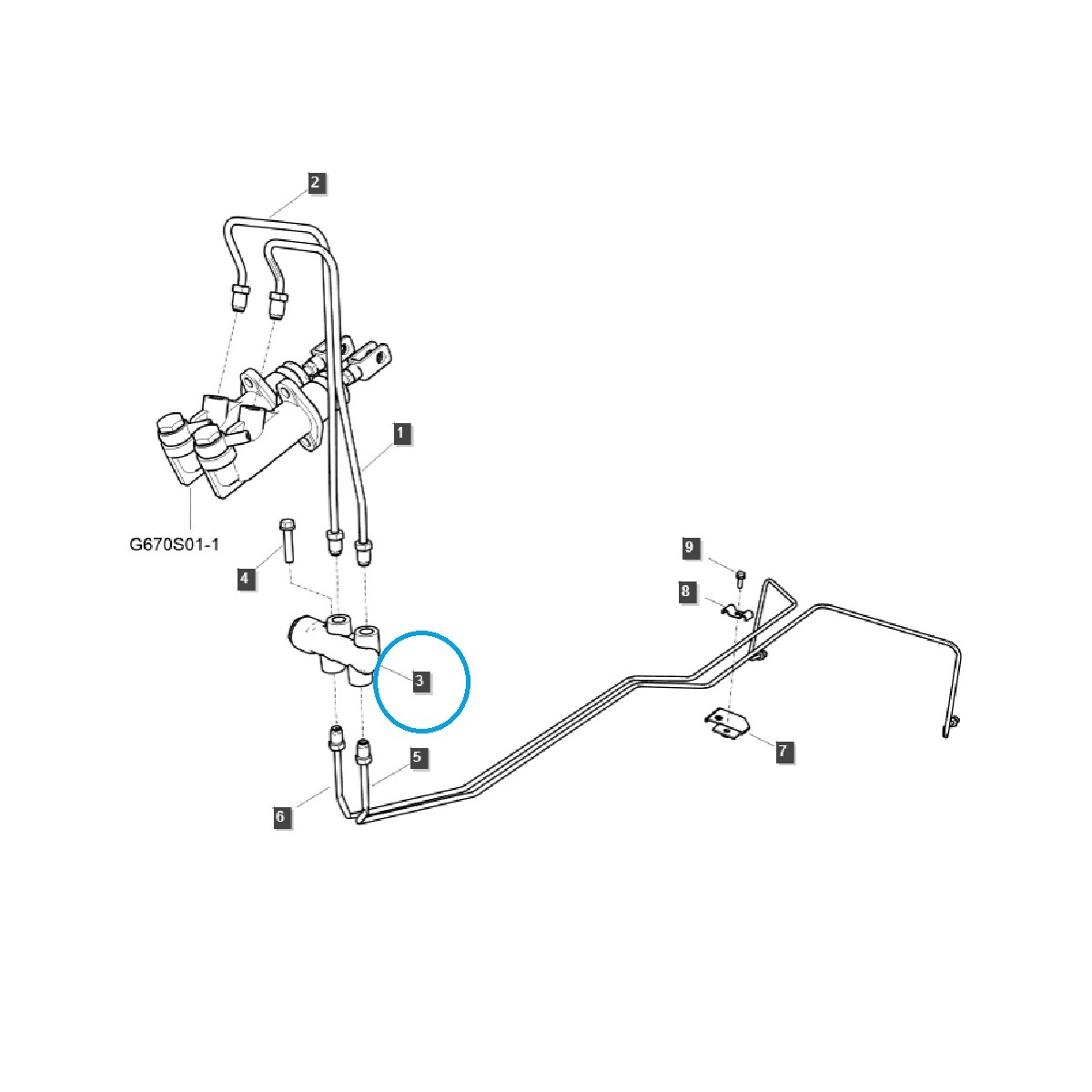 bremssystem - Bremsdruckventil TRG670 / LS Traktor / 40030346