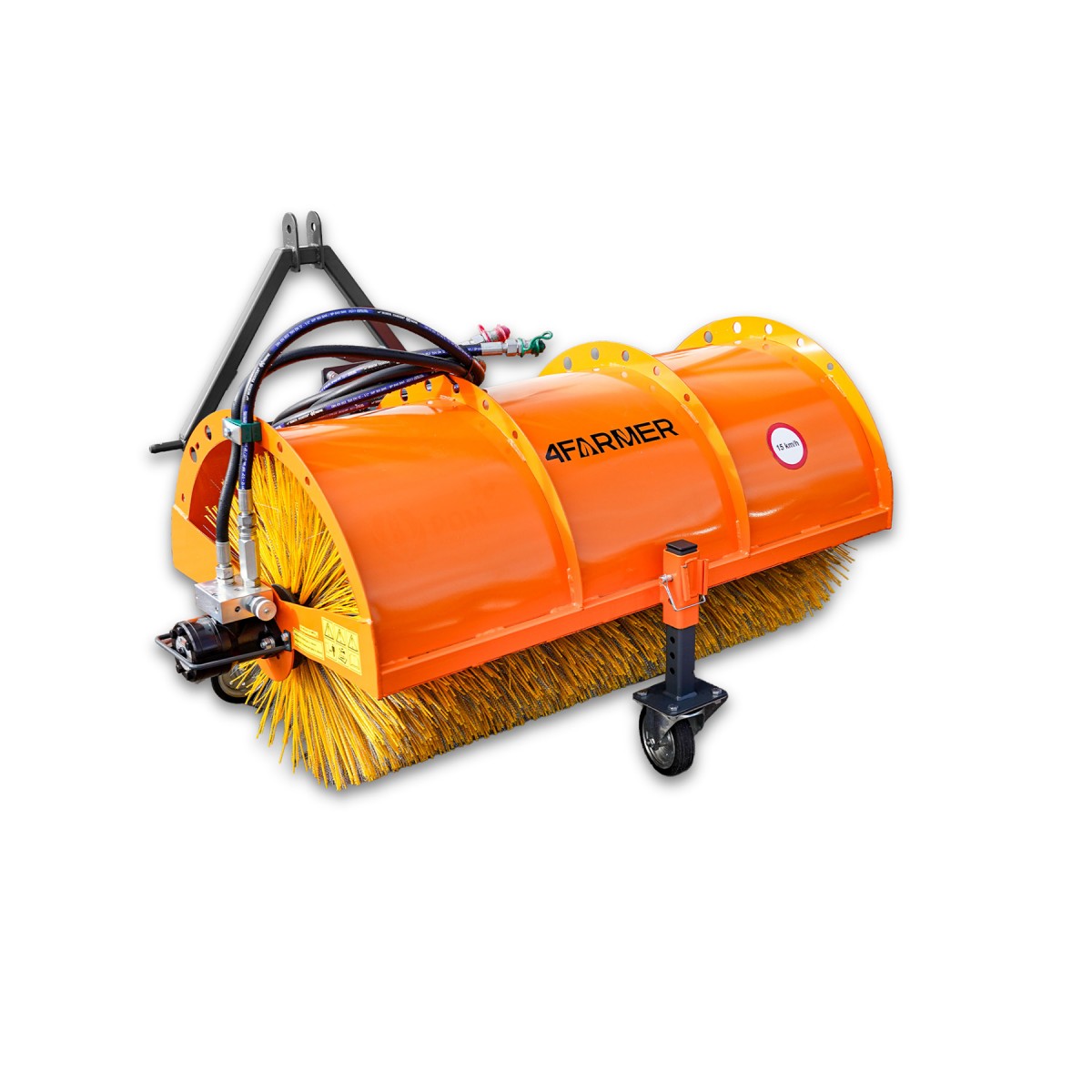 Balayeuse 120 cm pour tracteur sans nacelle T 804/0, hydraulique (TUZ) 4FARMER