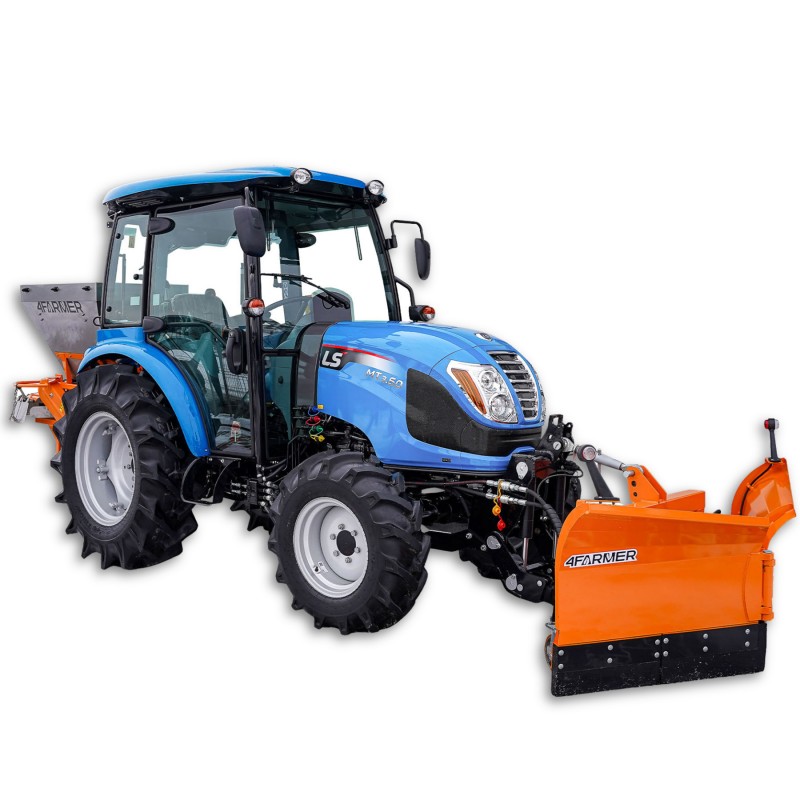 ls mt360 - LS Traktor MT3.60 MEC 4x4 – 57 PS / Kabine + Vario-Pflug 150 cm, hydraulisch 4FARMER + M320 4FARMER Streuer