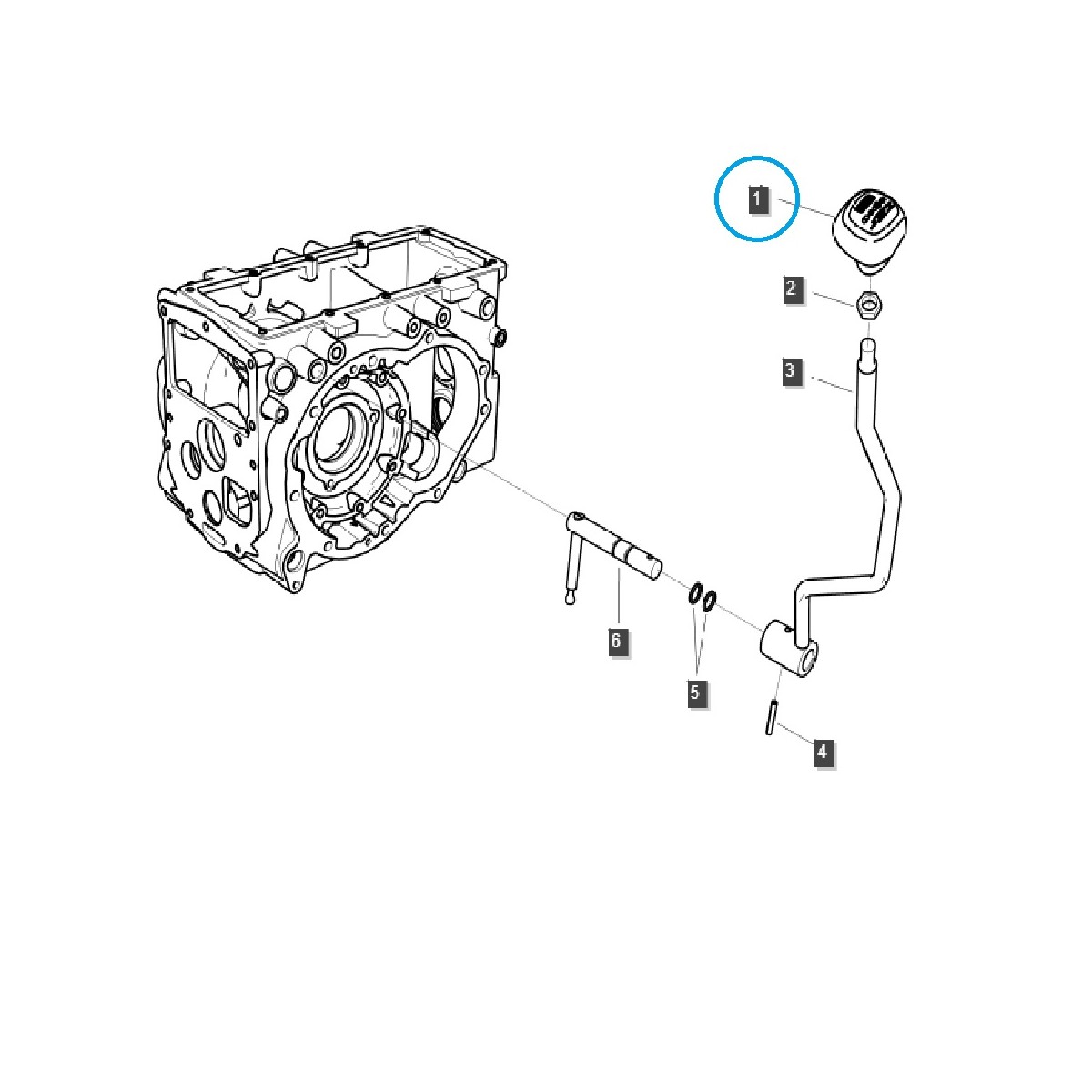 Řadicí páka / TRG293 / Traktor LS / 40570313/ 40437361
