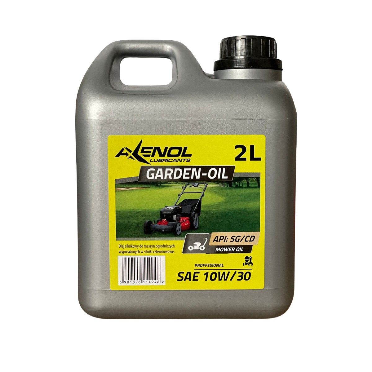 oleje smary - 10W-30 Gartenöl 2L Axenol Motorenöl