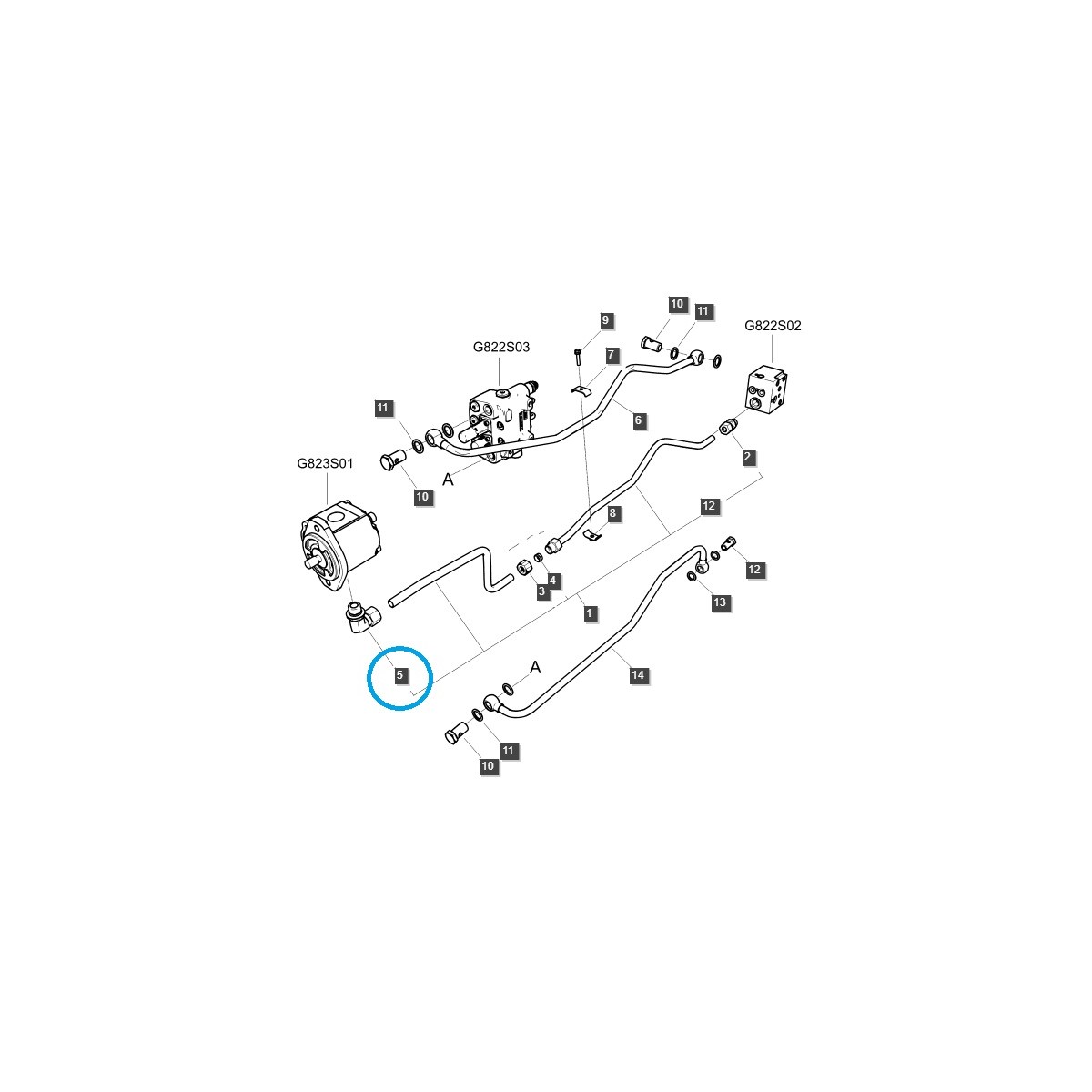 copy of Body Nipple / TRG630 / LS Tractor / No. 40010152