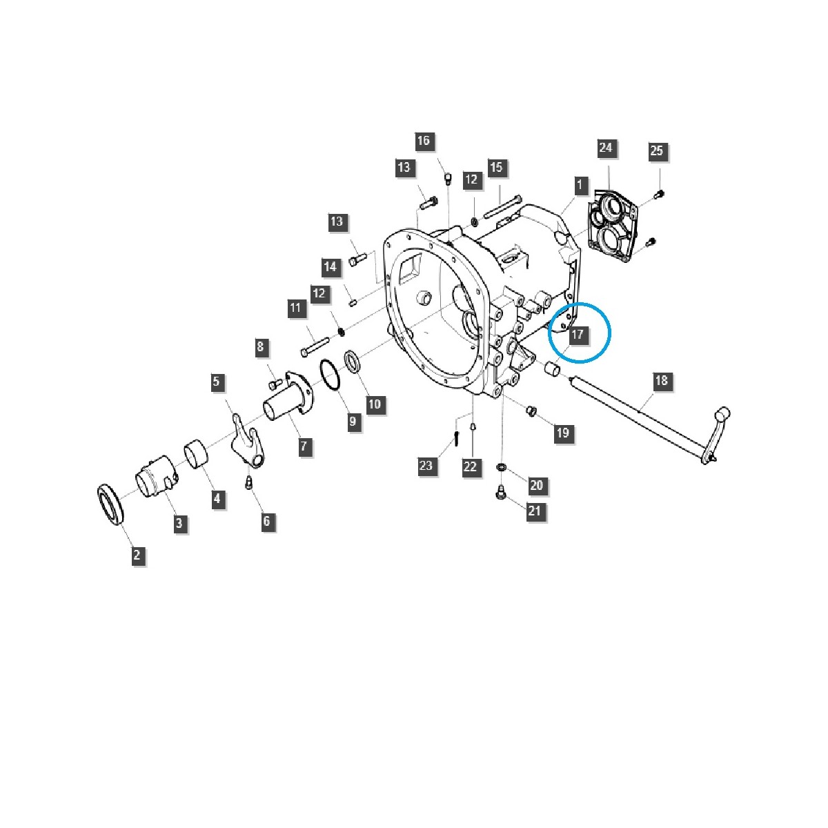 Dištančné puzdro / A0677830 / LS Tractor / 40192417