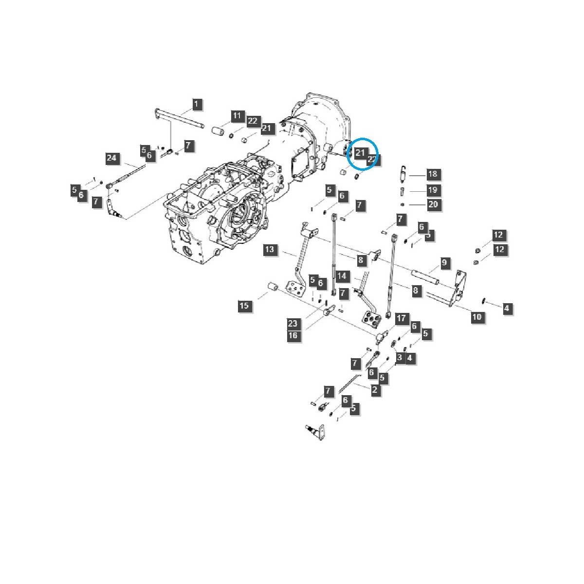 Tulejka osi tylnej / TRG970 / LS Tractor / 40009874 / A1970203