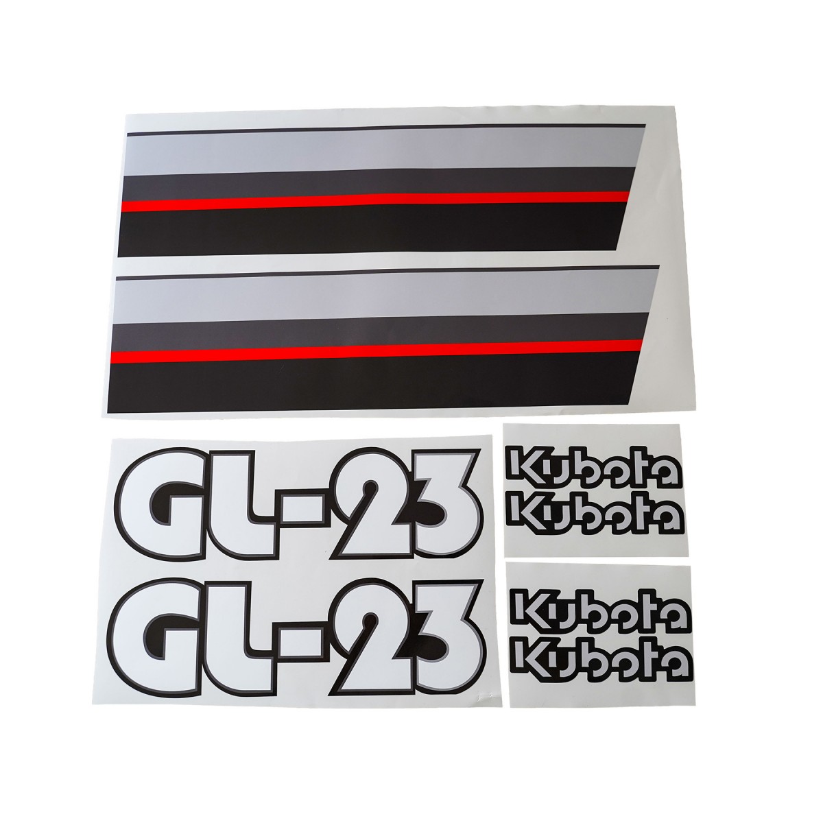 autocollants - Autocollants Kubota GL23
