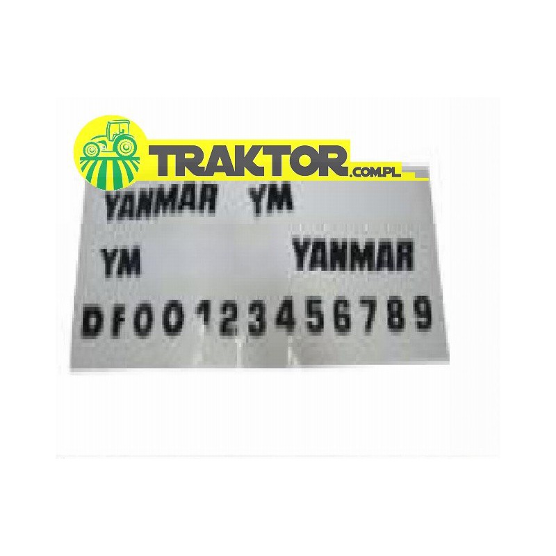części do yanmar - Duże naklejki YANMAR, 680*180mm