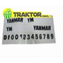 Cost of delivery: Large YANMAR stickers, 680*180mm