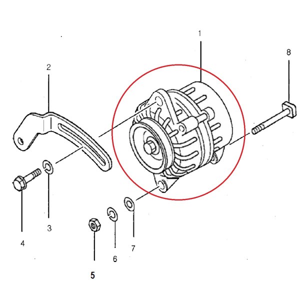 Alternator / LS Tractor / 31A6800402 / 40109286 / 40530204