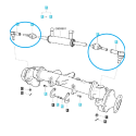 Front axle and steering linkage / G610 / LS Tractor / 40366046