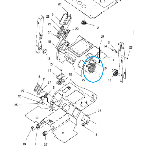 Mieszek, uszczelniacz lewarka / TRG869 / LS Tractor / 40007342