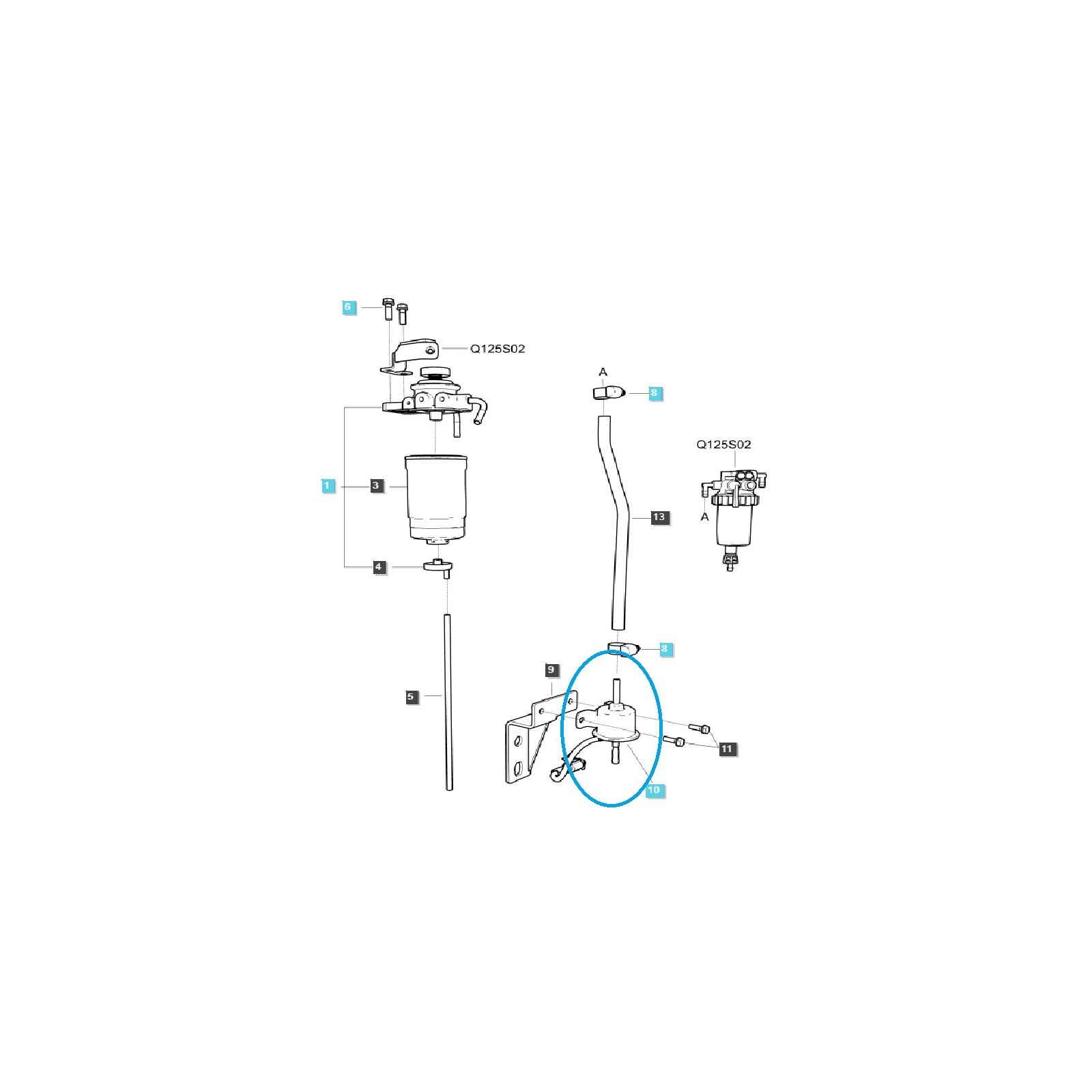Pompe à carburant, 12V, 119225-52102, 16851-52030, JD002001, Yanmar