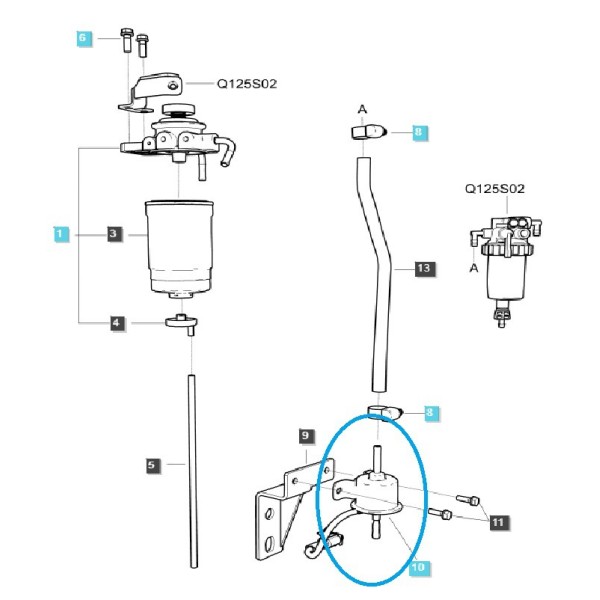 Palivové čerpadlo / 12V / Yanmar 2V750/2TNV70/3TNM68/3TNV70/3TNV76/4TNV98 / 119225-52102