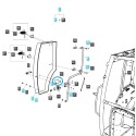 Arandela de seguridad de puerta de cabina derecha / TRG862 / LS Tractor 40007524