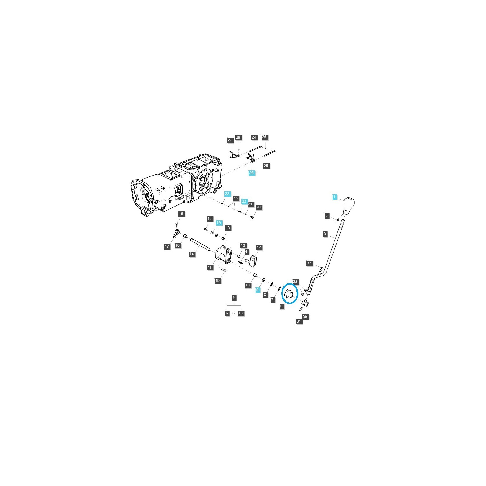 Dust cover gear lever gaiter / TRG869 / Ls Tractor 40254280