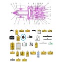 Adhesivo informativo - llenado de combustible TRG980 / LS Tractor / 40008817