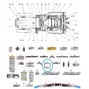 copy of Autocollant d'avertissement de différentiel TRG980 / Tracteur LS / 40008815