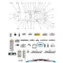 Autocollant d'avertissement de différentiel TRG980 / Tracteur LS / 40008815