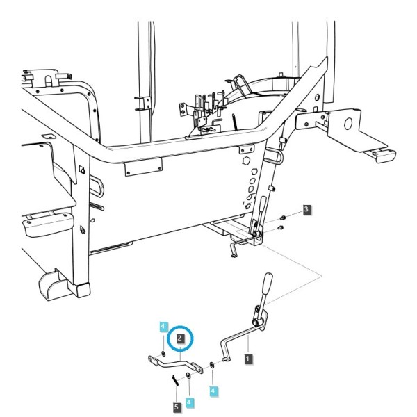 Biellette de commande de bras de liaison MT5.73 / TRG825 / LS Tractor 40352344