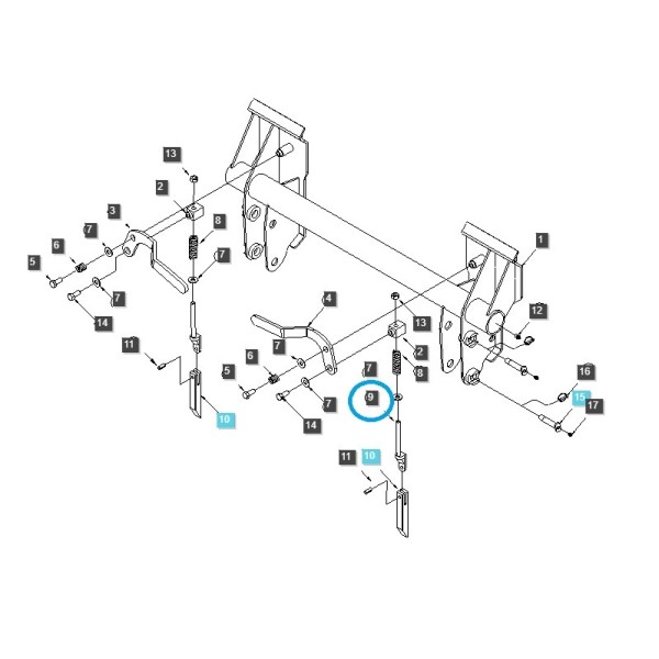 Laderverriegelungsbolzen LL2100 / LS Traktor / 40264322