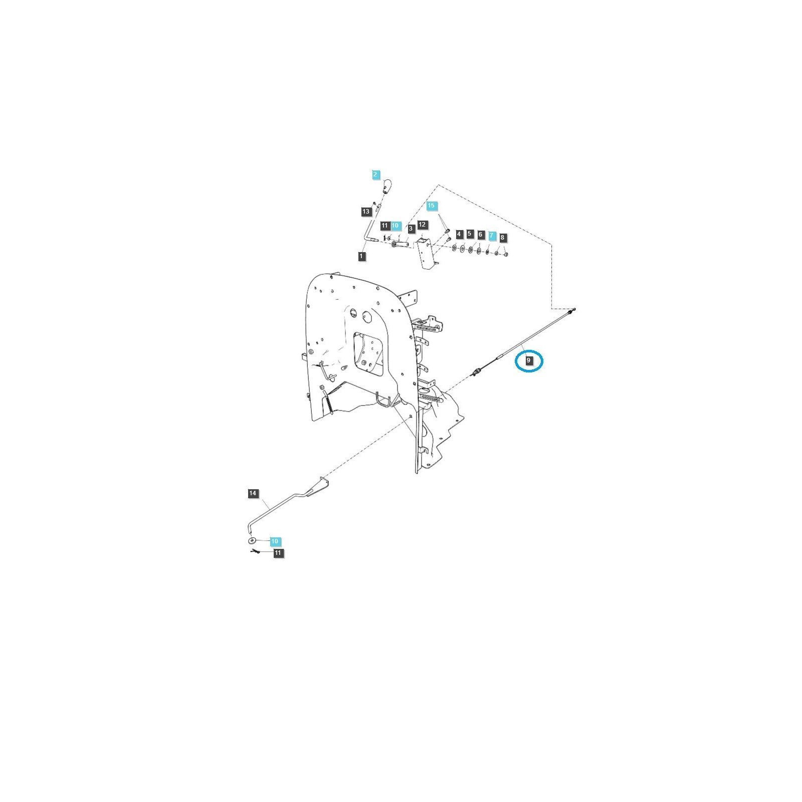 ACC-Gaszug TRG100 / LS Traktor / 40280085
